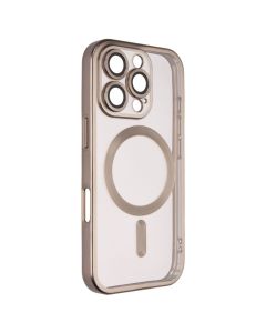 Чохол накладка для iPhone 16 Pro WAVE Metal Matte Case with Magnetic Ring Сіра (Natural Titanium)