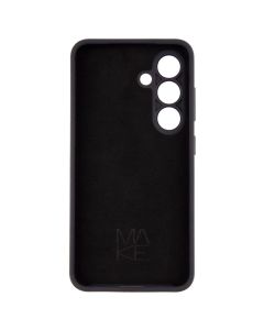 Чохол накладка для Samsung S25 Silicone MakeFuture Чорна (Black)