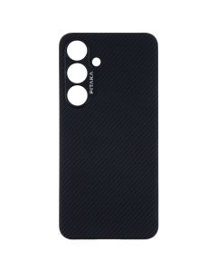 Чохол накладка для Samsung S24 Pitaka MagEZ Case 4 Twill Чорна (Black/Grey)