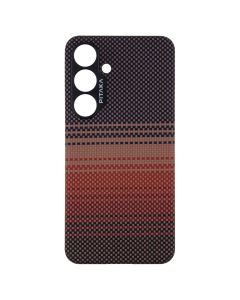 Чохол накладка для Samsung S24 Pitaka MagEZ Case 4 Twill Золота (Sunset)