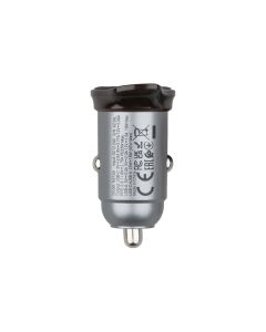 Автомобільний зарядний пристрій Hoco NZ16A USB/Type-C 43W PD QC 25W Срібний (Metal Grey)