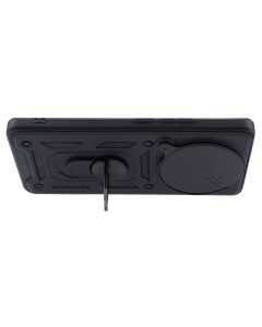 Чехол накладка для Xiaomi Redmi Note 14 Pro Camshield Serge Ring Чёрный (Black)