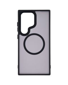 Чохол накладка для Samsung S24 Ultra WAVE Matte Insane MagSafe Чорна (Black)