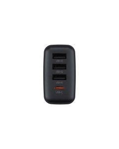 Зарядний пристрій Hoco C127A (1 USB-C + 3 USB) PD45W Чорний (Black)