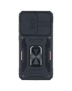 Чехол накладка для Samsung A36/A56 Camshield Army Ring Черный (Black)