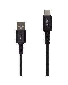 USB кабель Acefast C1-04 Type-C 3A 1.2м Чорний (Black)