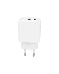 Зарядное устройство Acefast A33 (2 USB) QC3.0 18W Белый (White)