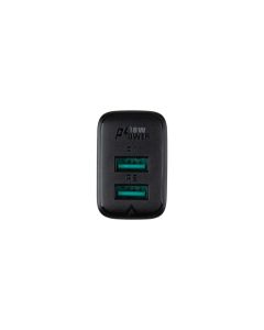 Зарядний пристрій Acefast A33 (2 USB) QC3.0 18W Чорний (Black)