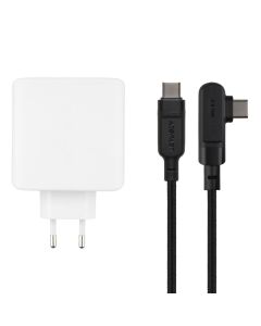 Зарядний пристрій Acefast A37 (3 USB-C + 1 USB) PD 100W + кабель Type-C to Type-C Чорний (Black)