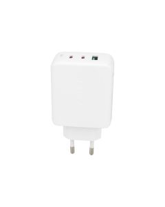 Зарядний пристрій Acefast A41 GaN (2 USB-C + 1 USB) PD 65W Білий (White)