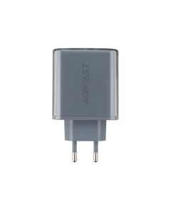 Зарядний пристрій Acefast A45 Exploration series GaN (2 USB-C + 1 USB) PD 65W Сірий (Grey)