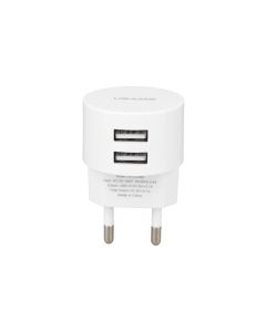 Зарядний пристрій Usams T20 (2 USB) 2.1A Білий (White)