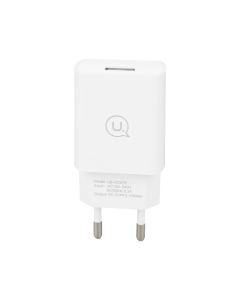 Зарядний пристрій Usams T21 (USB) 2.1A + кабель Type-C Білий (White)