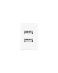 Зарядний пристрій Usams CC090 (2 USB) 2.1A + кабель Lightning Білий (White)
