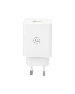 Зарядний пристрій Usams CC083 (USB) QC3.0 18A + кабель Micro-USB Білий (White)