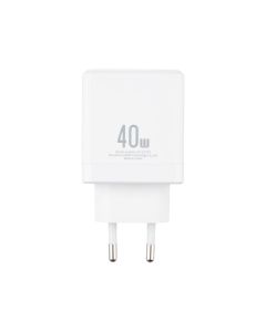 Зарядное устройство Usams CC172 GaN (2 USB-C) QC&PD3.0 40W Белый (White)