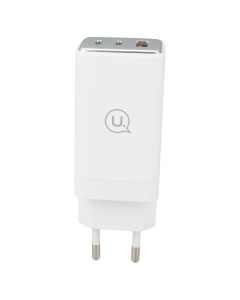 Зарядное устройство Usams US-CC180 (2 USB-C + 1 USB) QC&PD3.0 65W Белый (White)