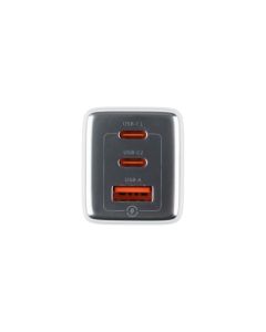 Зарядное устройство Usams US-CC180 (2 USB-C + 1 USB) QC&PD3.0 65W Белый (White)
