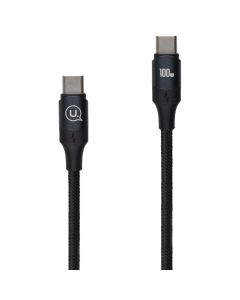 USB кабель Usams U71 Type-C to Type-C 100W 1.2м Чорний (Black)