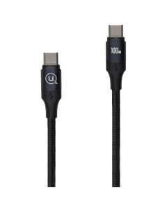USB кабель Usams U71 Type-C to Type-C 100W 3м Чорний (Black)