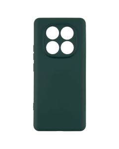 Чехол накладка для Xiaomi Redmi Note 14 Pro 5G / Poco X7 WAVE Color Case Зелёный (Лесной зелёный)