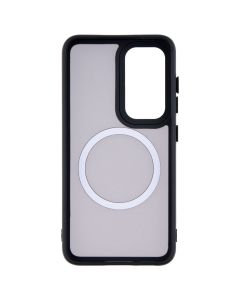 Чехол накладка для Samsung S23 WAVE Matte Insane MagSafe Чёрный (Black)