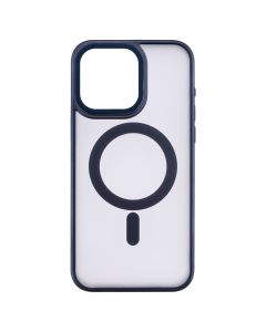 Чехол накладка для iPhone 15 Pro Max Proove Blur Case MagSafe Синий (Полуночный синий)