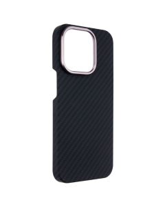 Чехол накладка для iPhone 14 Pro WAVE Carbon Slim Magsafe Черный (Black)