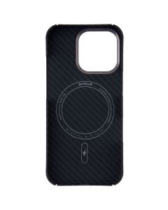 Чохол накладка для iPhone 16 Pro Proove Carbon Slim Magsafe Чорна (Black)