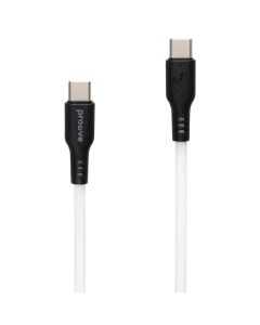 USB кабель Proove Rebirth Type-C to Type-C 60W 1м Белый