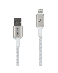 USB-кабель Proove Dense Metal Lightning 2.4A 1м Белый (White)
