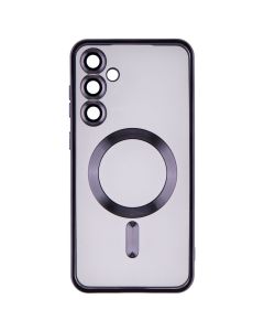 Чехол накладка для Samsung S23 FE WAVE Metal Color Case MagSafe Фиолетовый (Deep Purple)