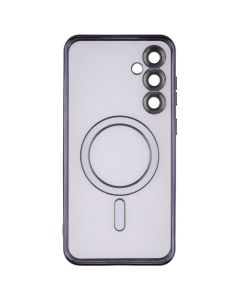Чехол накладка для Samsung S23 FE WAVE Metal Color Case MagSafe Фиолетовый (Deep Purple)