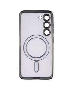 Чехол-накладка для Samsung S23 WAVE Metal Color Case MagSafe Черный (Black)