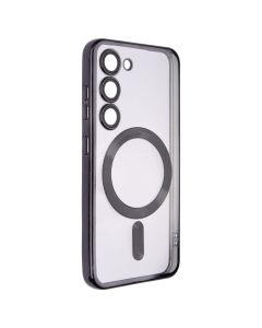 Чехол-накладка для Samsung S23 WAVE Metal Color Case MagSafe Черный (Black)