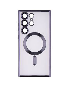 Чехол-накладка для Samsung S23 Ultra WAVE Metal Color Case Magsafe Фиолетовый (Deep Purple)