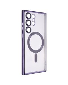 Чехол-накладка для Samsung S23 Ultra WAVE Metal Color Case Magsafe Фиолетовый (Deep Purple)