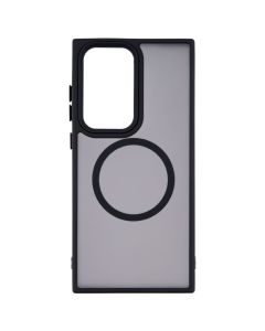 Чехол накладка для Samsung S23 Ultra WAVE Matte Insane Magsafe Черный (Black)