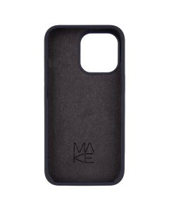 Чехол накладка для iPhone 13 Pro Silicone MakeFuture Черный (Полуночный)