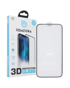 Захисне скло для iPhone 12 Pro Max 6D Remzona Чорне (Black)