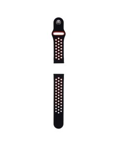 Ремінець для годинника Universal N Sport 22 mm Білий (White/Red)