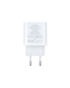 Зарядний пристрій Hoco C80A Plus (PD20W+QC3.0) + кабель Type-C to Lightning Білий (White)