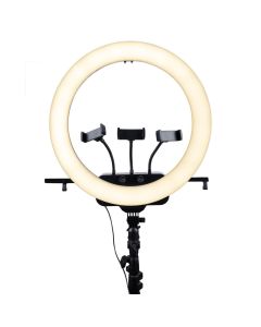 Кільцева світлодіодна лампа LED RL-19 (46см) Чорна (Black)