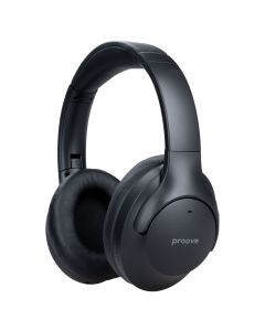Беспроводные полноразмерные наушники Proove Silence Plus с технологией активного шумоподавления Черные (Black)