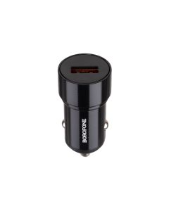 Автомобільний зарядний пристрій Borofone BZ19A 1USB QC Чорний (Black)
