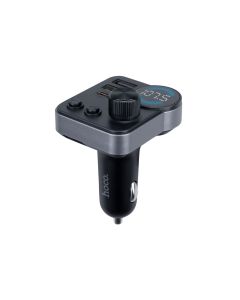 Fm-модулятор Hoco E86 PD30W+QC3.0 18W Total 48W Bluetooth Чорний (Black)