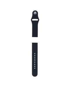 Ремінець для годинника Universal Silicone 20 мм Sport Band Чорний (Black)