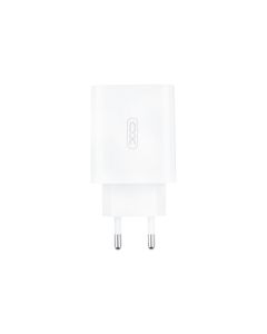 Зарядний пристрій XO L120 (USB-C + 3 USB) PD20W+ QC3.0 18W + кабель Type-C to Lightning Білий (White)