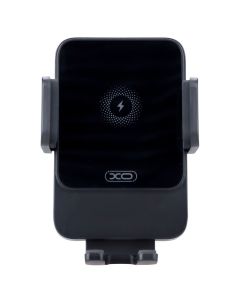 Автотримач XO WX-041 Dual Arm Air Outlet 15W з бездротовою зарядкою Чорний (Black)