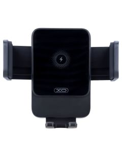 Автотримач XO WX-041 Dual Arm Air Outlet 15W з бездротовою зарядкою Чорний (Black)